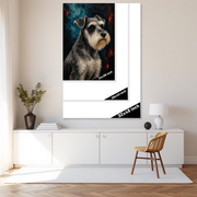 Midnight Majesty Schnauzer Portrait
