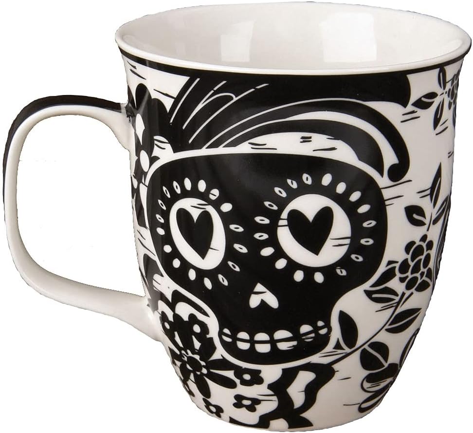 Gifts 16 Oz Black and White Boho Mug Horse - Cute Coffee and Tea Mug - Ceramic Coffee Mugs for Women and Men