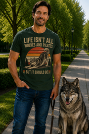 Life Isn't All About Dogs and Pilates Dog Theme T Shirt