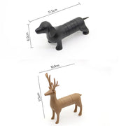 Animal Refrigerator Magnet Elk Puppy Dachshund Message Sticker Cartoon Magnet Sticker Freezer Box Decoration Sticker Note Magnet