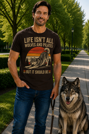 Life Isn't All About Dogs and Pilates Dog Theme T Shirt