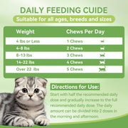 Cat Flea and Tick Chewables for Cats 230Ct, Natural Support Supplement, Flea Supplement for Cats, Flea and Tick Chews for Cats Kitten, All Breeds & Sizes, Digestive Health