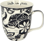 Gifts 16 Oz Black and White Boho Mug Horse - Cute Coffee and Tea Mug - Ceramic Coffee Mugs for Women and Men