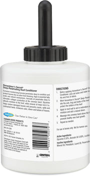 Farnam Horseshoer's Secret Deep-Penetrating Hoof Oil for Horses, Conditions Dry Hooves, Prevents Cracks, Splits & Contracted Heels, Contains Avocado, Glycerine & Mineral Oils, Fast Absorbing.