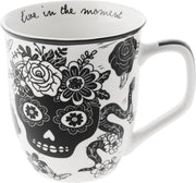 Gifts 16 Oz Black and White Boho Mug Horse - Cute Coffee and Tea Mug - Ceramic Coffee Mugs for Women and Men