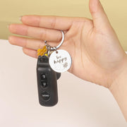 Bee Keychain Inspirational Keyring Gifts - Honey Key Rings for Men Women Kids, Cute Bee Accessories for Bag Purse Wallet Backpack