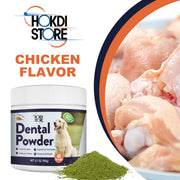Dog Breath Freshener Dental Powder–Teeth Cleaning Powder for Dogs with Probiotics & Herbs–Plaque & Tartar Remover, Fresh Breath Remedy & Oral Care