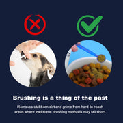 Dog Breath Freshener Dental Powder–Teeth Cleaning Powder for Dogs with Probiotics & Herbs–Plaque & Tartar Remover, Fresh Breath Remedy & Oral Care