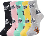 Women'S Cat Socks Cat Gifts Cute Animal Socks Dog Owl Gifts for Women