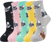 Women'S Cat Socks Cat Gifts Cute Animal Socks Dog Owl Gifts for Women