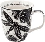 Gifts 16 Oz Black and White Boho Mug Horse - Cute Coffee and Tea Mug - Ceramic Coffee Mugs for Women and Men