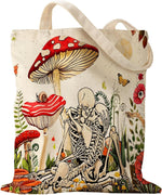 Aesthetic Canvas Tote Bag - Reusable Shoulder Tote Bag for Women Lady Casual Vacation, Shopping, Work, Gym