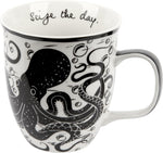 Gifts 16 Oz Black and White Boho Mug Horse - Cute Coffee and Tea Mug - Ceramic Coffee Mugs for Women and Men