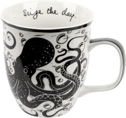 Gifts 16 Oz Black and White Boho Mug Horse - Cute Coffee and Tea Mug - Ceramic Coffee Mugs for Women and Men