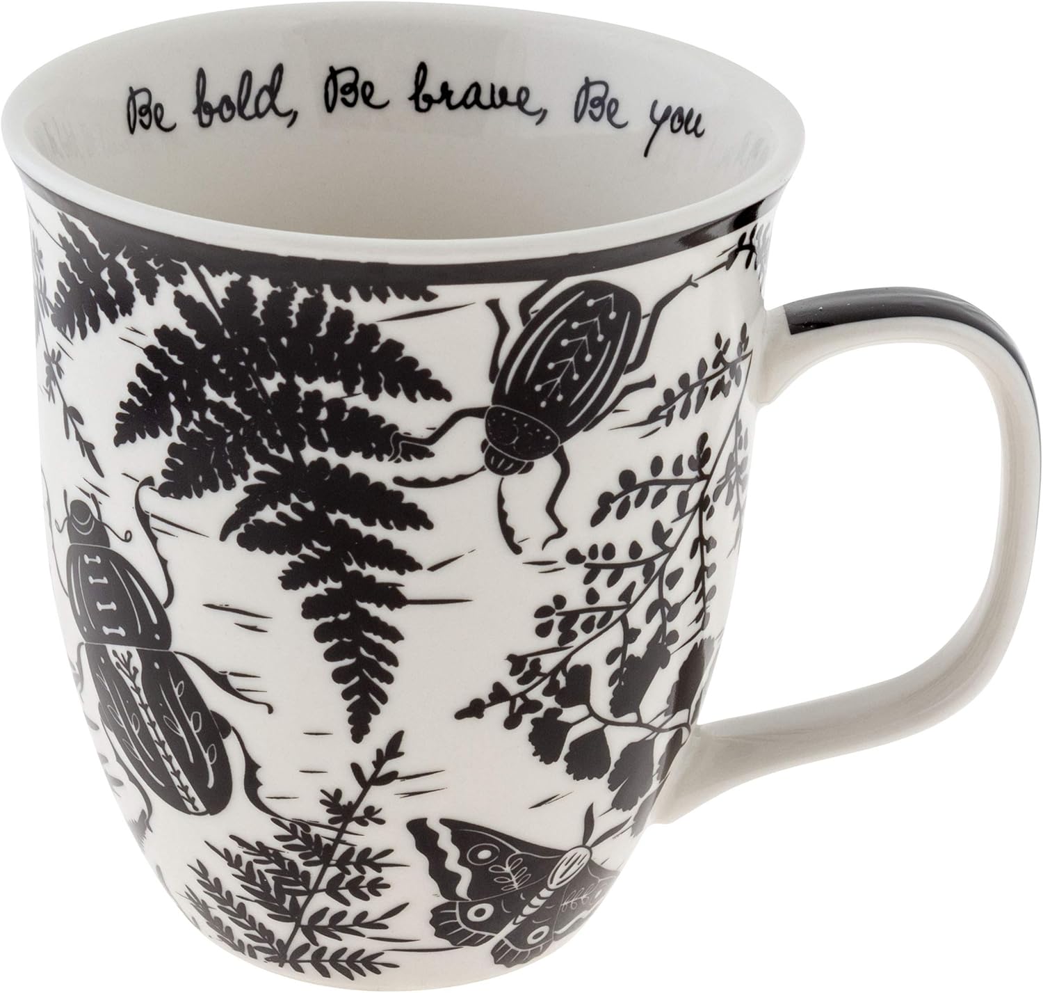 Gifts 16 Oz Black and White Boho Mug Horse - Cute Coffee and Tea Mug - Ceramic Coffee Mugs for Women and Men