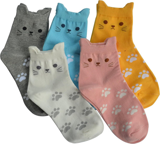 Women'S Cat Socks Cat Gifts Cute Animal Socks Dog Owl Gifts for Women