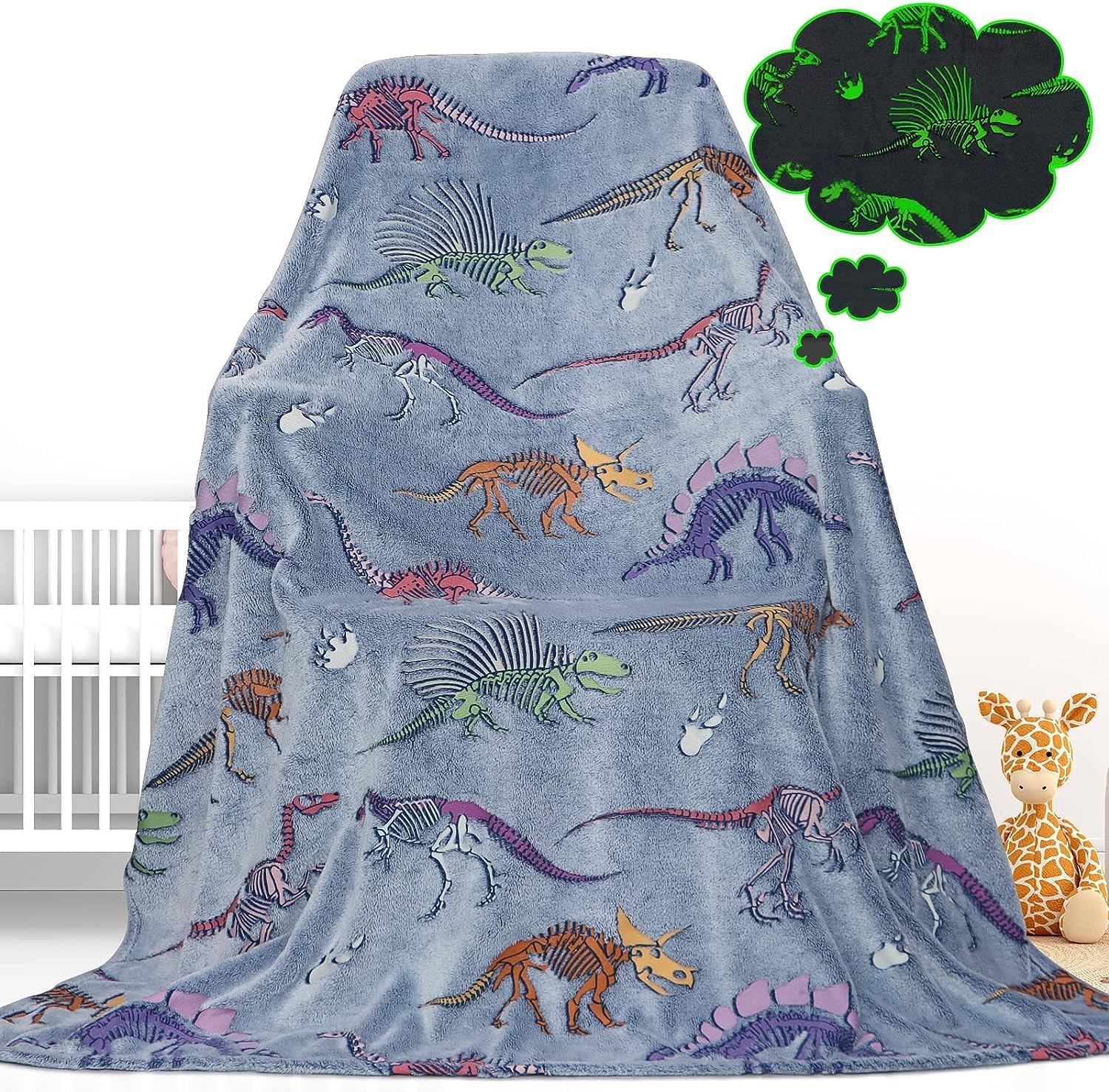 Glow in the Dark Blanket Butterfly Gifts Toys for Girls Women Butterfly Blankets for Birthday Gifts for Kids