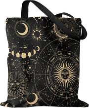 Aesthetic Canvas Tote Bag - Reusable Shoulder Tote Bag for Women Lady Casual Vacation, Shopping, Work, Gym