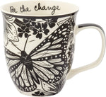 Gifts 16 Oz Black and White Boho Mug Horse - Cute Coffee and Tea Mug - Ceramic Coffee Mugs for Women and Men
