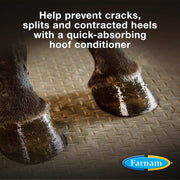 Farnam Horseshoer's Secret Deep-Penetrating Hoof Oil for Horses, Conditions Dry Hooves, Prevents Cracks, Splits & Contracted Heels, Contains Avocado, Glycerine & Mineral Oils, Fast Absorbing.