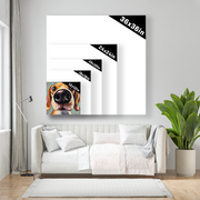 Beagle Curiosity in Bold Strokes
