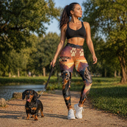 Limited Edition Dachshund Theme Leggings L4577