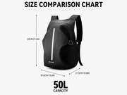 Waterproof Motorcycle Backpack & Helmet Bag for Men and Women