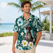German Shorthaired Pointer Dog Theme AOP Hawaii Shirt 003