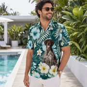 German Shorthaired Pointer Dog Theme AOP Hawaii Shirt 003
