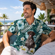 German Shorthaired Pointer Dog Theme AOP Hawaii Shirt 003
