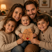 Customized Wooden Bear Family Puzzle ( 5 bears) PU68