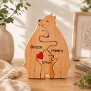 Customized Wooden Bear Family Puzzle (3 bears) PU66