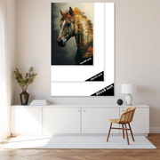 Whispers of the Woods: A Horse in Nature's Tapestry