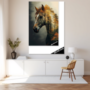 Whispers of the Woods: A Horse in Nature's Tapestry