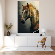 Whispers of the Woods: A Horse in Nature's Tapestry