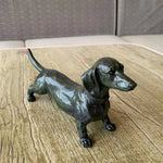 Halloween Gardening Courtyard Decoration Resin Crafts Standing Long Dog Garden Decorations Home Decoration Dachshund Black Dog