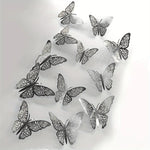 12/36/72PCS 3D Butterfly Wall Decor 4 Styles 3 Sizes,Butterfly Decorations for Butterfly Birthday Party Cake Room Decorations