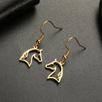Horse Drop Earrings for Women Stainless Steel Animal Cute Horse Shape Dangle Earring Horse Lover Jewelry Gift for Girls