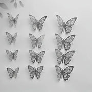 12/36/72PCS 3D Butterfly Wall Decor 4 Styles 3 Sizes,Butterfly Decorations for Butterfly Birthday Party Cake Room Decorations