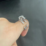 Beagle Dog Ring Free Size Punk Animal Beagle Ring Jewelry for Pet Lovers