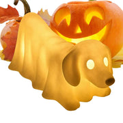 Halloween Ghost Pet Lamp Ghost Dachshund Statues Nightlight Exquisite Cute Nightlight Decor for Home Living Room Bedroom