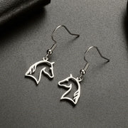 Horse Drop Earrings for Women Stainless Steel Animal Cute Horse Shape Dangle Earring Horse Lover Jewelry Gift for Girls