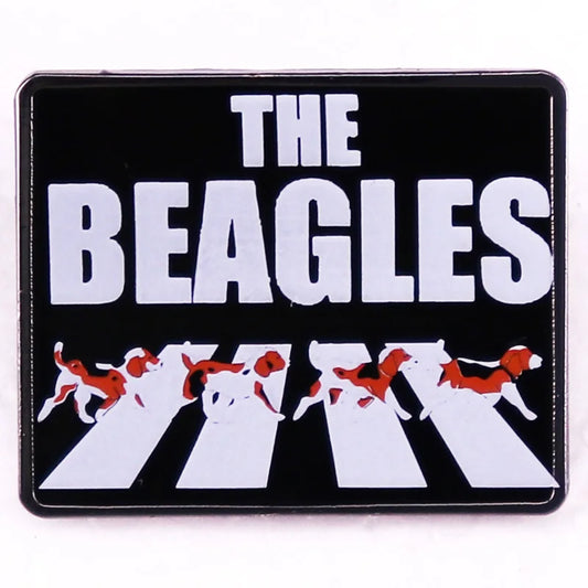 The Beagles Badge Enamel Pin Brooch Cute Hound Dog Lover Jewelry Backpack Decorate