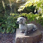 Garden Decoration Dog Resin Decoration Dachshund Sculpture Home Ornaments Statue Handicraft Flower Pot Accessories Garden Decor