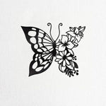 CIFBUY Metal Wall Art Elegant Butterfly Metal Wall Decor Modern Metal Wall Silhouette Easy Installation Home Decoration Artwork