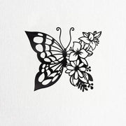 CIFBUY Metal Wall Art Elegant Butterfly Metal Wall Decor Modern Metal Wall Silhouette Easy Installation Home Decoration Artwork