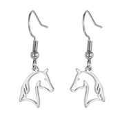 Horse Drop Earrings for Women Stainless Steel Animal Cute Horse Shape Dangle Earring Horse Lover Jewelry Gift for Girls