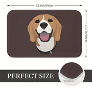 1Pc Beagle Anti-Slip Door Mat Bath Mat Happy Beagle Dog Balcony Carpet Welcome Rug Indoor Decor