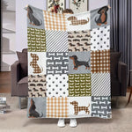 Dachshund Blanket, Soft and Lightweight Flannel Blanket, a Gift for Pet Lovers. the Covering Blanket Is Suitable for Bed, Sofa,