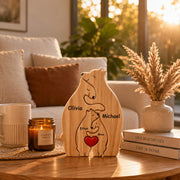 Customized Wooden Bear Family Puzzle ( 4 bears) PU67